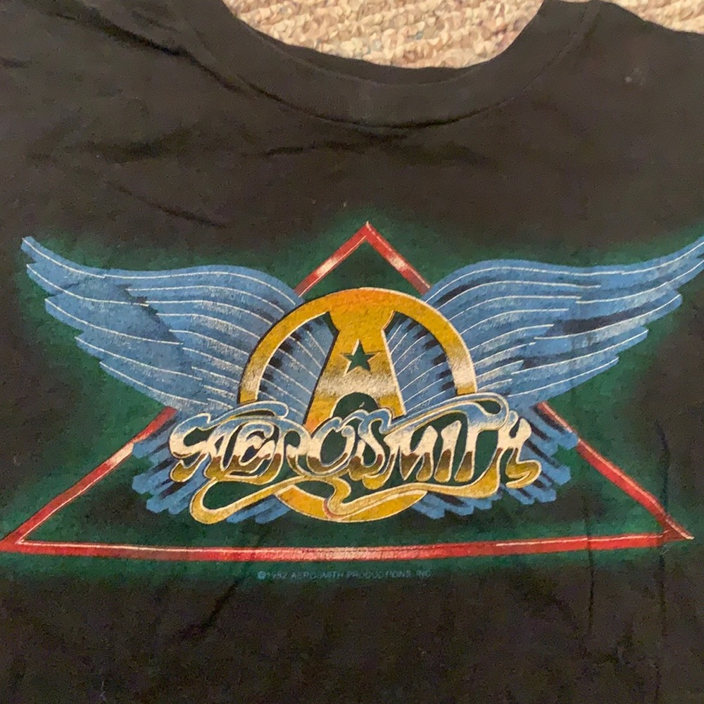 1982 Aerosmith single stitch tour concert t 80s 82 vintage t